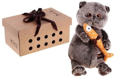 Лот: 6229481. Фото: 1. Кот Басик и килька в горошек. Мягкие
