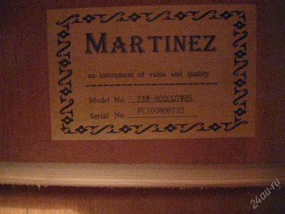 Лот: 2816525. Фото: 1. Martinez Faw 802. Гитары