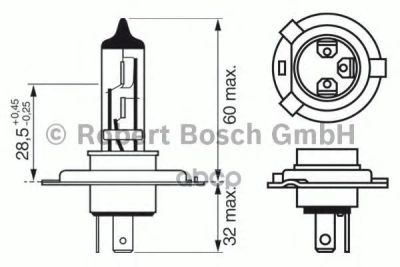 Лот: 14082168. Фото: 1. Лампа h4 plus 30/werkst Bosch... Другое (автозапчасти)