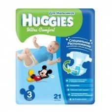 Лот: 4273962. Фото: 1. Подгузники Huggies Ultra Comfort... Детская гигиена