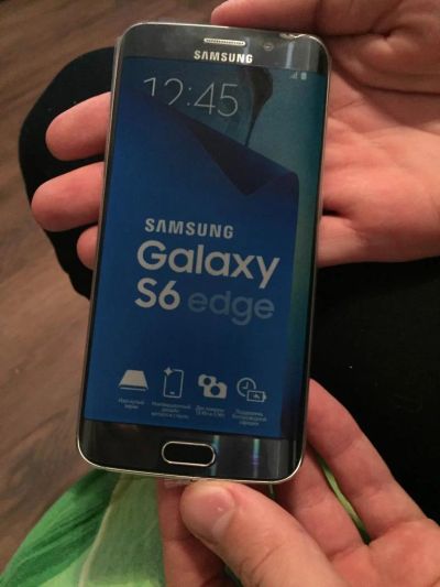 Лот: 6607104. Фото: 1. Samsung Galaxy S6 Edge 64Gb Чёрный... Смартфоны