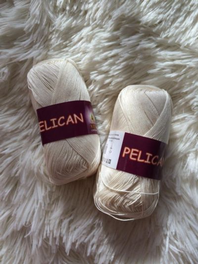 Лот: 15767231. Фото: 1. Пряжа Pelican, 100% хлопок двойной... Ткани, нитки, пряжа