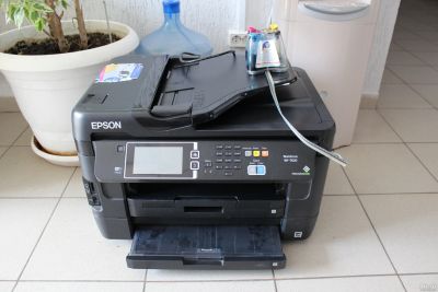 Лот: 17528046. Фото: 1. Струйный МФУ Epson WF-7620 с СНПЧ... Струйные принтеры