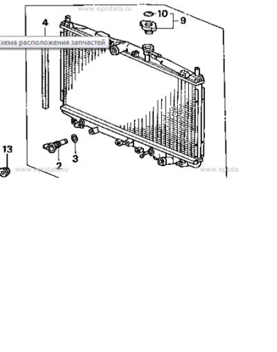 Лот: 15464136. Фото: 1. Радиатор Honda Avancier TA1 F23A... Двигатель и элементы двигателя