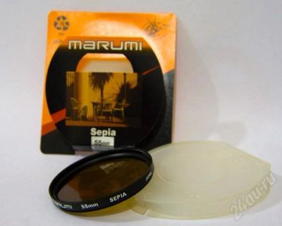 Лот: 512687. Фото: 1. светофильтр Marumi sepia 55mm. Светофильтры