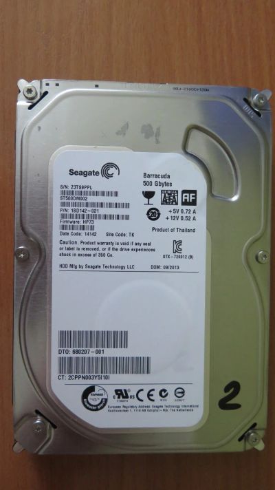 Лот: 18220911. Фото: 1. Жесткий диск Seagate ST500DM002... Жёсткие диски