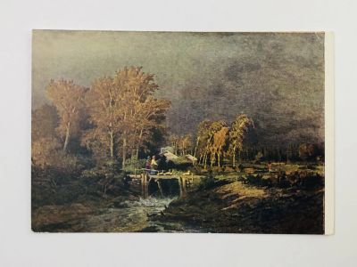 Лот: 23298396. Фото: 1. Васильев Ф. А. Перед дождем. Открытка... Открытки, конверты