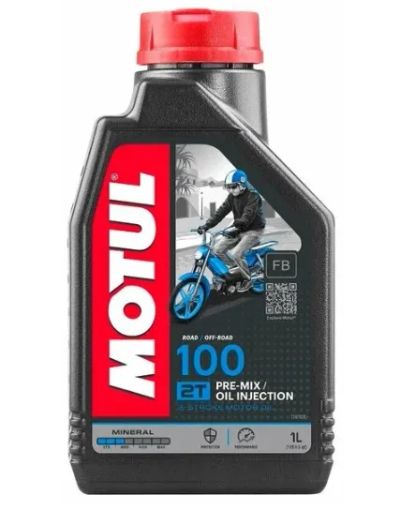 Лот: 25027686. Фото: 1. Масло моторное Motul 100 2T 2-тактное... Масла, жидкости