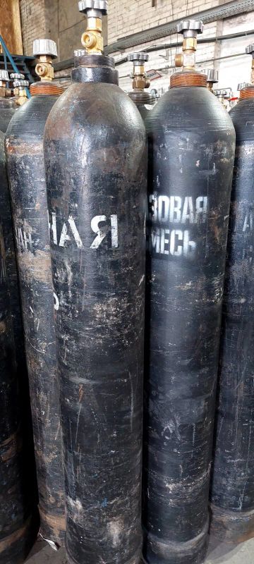 Лот: 22874515. Фото: 1. Баллон газовый 40 л смешанный... Баллоны, газ в баллонах