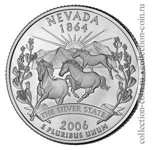 Лот: 11308265. Фото: 1. США 25 центов 2006 года. Серии... Америка
