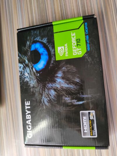 Лот: 20416955. Фото: 1. Видеокарта gt710 1gb gigabyte. Видеокарты