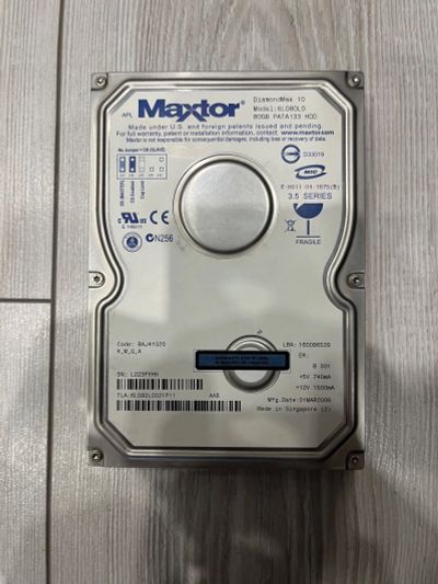 Лот: 19898088. Фото: 1. Жесткий диск Maxtor 80 Gb. Жёсткие диски (HDD)