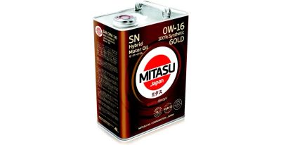 Лот: 20873659. Фото: 1. MITASU GOLD 0W16 SN 4 л (масло... Масла, жидкости