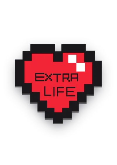Лот: 24462587. Фото: 1. Значок Extra life. Другое (литература, книги)