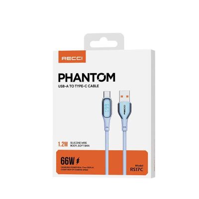 Лот: 25794903. Фото: 1. Кабель RECCI PHANTOM TYPE-C RS17C... Дата-кабели, переходники