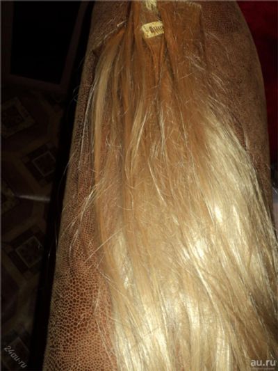 Лот: 8273867. Фото: 1. волосы на клипсах блонд. Наращивание ресниц, волос