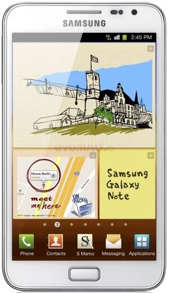 Лот: 3459170. Фото: 1. Samsung Galaxy Note N-7000 White... Смартфоны
