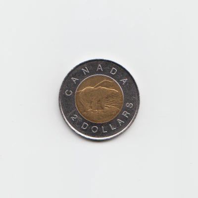 Лот: 11649428. Фото: 1. Канада 2 доллара 1996 Медведь. Америка