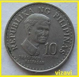 Лот: 15837479. Фото: 1. Филиппины 10 сентимо 1977 (№). Азия