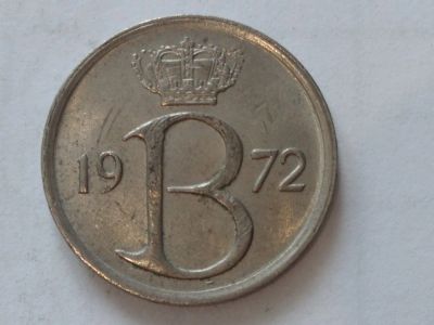 Лот: 15617680. Фото: 1. Бельгия 25 сантимов 1972 год... Россия и СССР 1917-1991 года