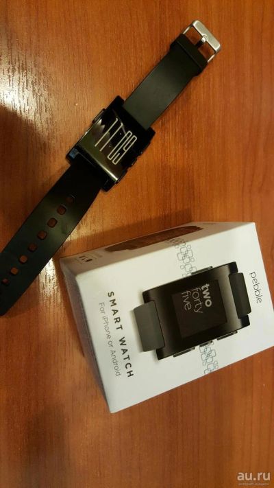 Лот: 8365417. Фото: 1. Pebble Classic, Black, полный... Смарт-часы, фитнес-браслеты, аксессуары