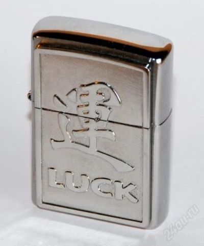 Лот: 136476. Фото: 1. Бензиновая зажигалка Zippo(LUCK... Другое (коллекционирование, моделизм)