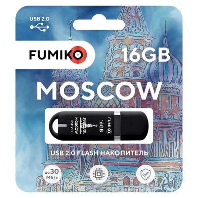 Лот: 21281601. Фото: 1. Флешка Fumiko Moscow 16GB | Цвет... USB-флеш карты