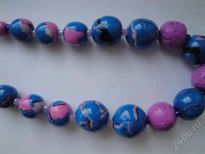 Лот: 643711. Фото: 1. Изделия из полимерной глины,бусы... Цепочки