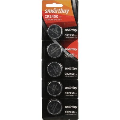 Лот: 24089759. Фото: 1. Батарейка Smartbuy, CR2450, Lithium... Батарейки, аккумуляторы, элементы питания