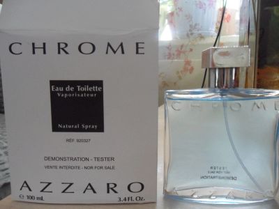 Лот: 16147466. Фото: 1. Тестер Azzaro chrom 100ml. Мужская парфюмерия