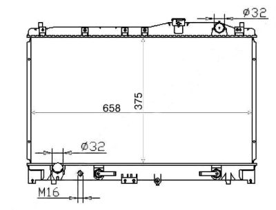 Лот: 3693529. Фото: 1. Радиатор honda inspire/saber/ascot... Двигатель и элементы двигателя