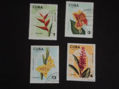 Лот: 6005901. Фото: 1. Флора на марках. "Цветы" Куба... Марки
