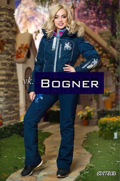 Лот: 6300972. Фото: 1. Зимний костюм Bogner (new) синий. Зимняя спортивная одежда