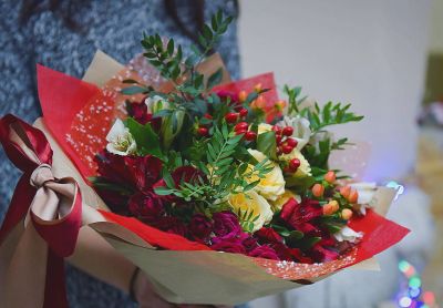 Лот: 7489953. Фото: 1. Сборный букет. Цветы на Щорса... Свежие цветы