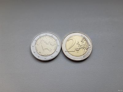 Лот: 18264007. Фото: 1. Эстония 2 евро 2021 " Национальное... Европа