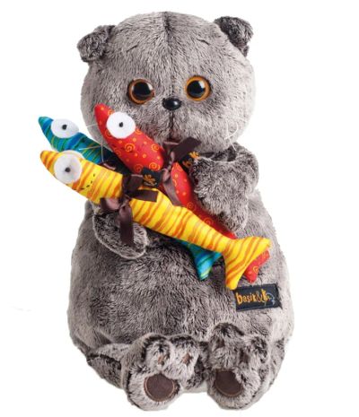 Лот: 5026248. Фото: 1. Мягкая игрушка "Басик и 3 цветных... Мягкие