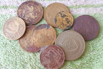 Лот: 5518815. Фото: 1. десяток монет. копанные. Россия и СССР 1917-1991 года