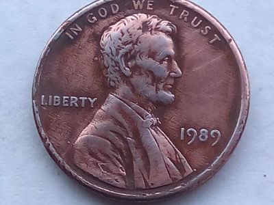 Лот: 20963467. Фото: 1. Монета США 1 цент, 1989, Lincoln... Америка