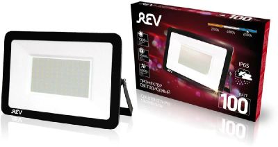 Лот: 20754015. Фото: 1. Прожектор светодиодный REV 100W... Уличное освещение