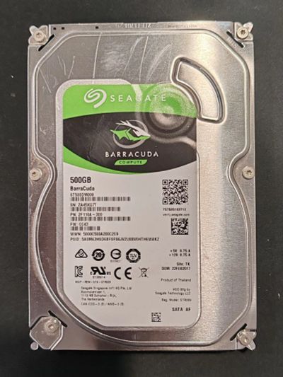 Лот: 25665729. Фото: 1. Жесткий диск Seagate 500 Gb BarraCuda... Жёсткие диски (HDD)