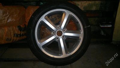 Лот: 2591597. Фото: 1. диск литой с резиной Bridgestone... Шины на дисках