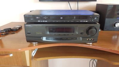 Лот: 7880224. Фото: 1. усилок и dvd. Музыкальные центры, магнитолы