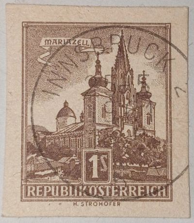 Лот: 25346572. Фото: 1. Марки_Австрии, 1 öS - Австрийский... Марки