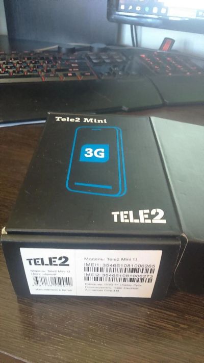 Лот: 9437489. Фото: 1. Tele2 Mini1.1 черный. Смартфоны