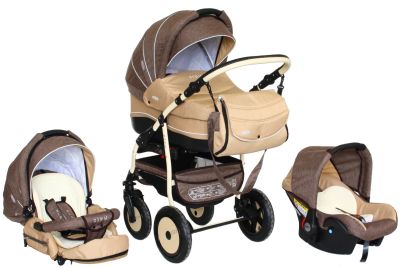 Лот: 8031691. Фото: 1. Коляска VERDI ZIPY 3 в 1 коричневый... Коляски