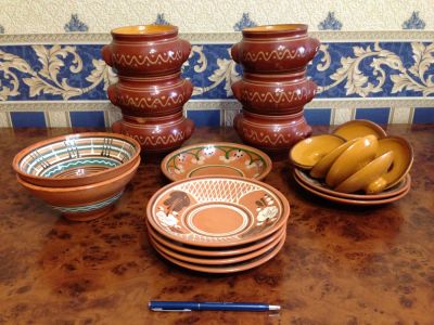 Лот: 5178509. Фото: 1. Набор посуды (горшочки, тарелки... Другое (посуда, кухонная утварь)