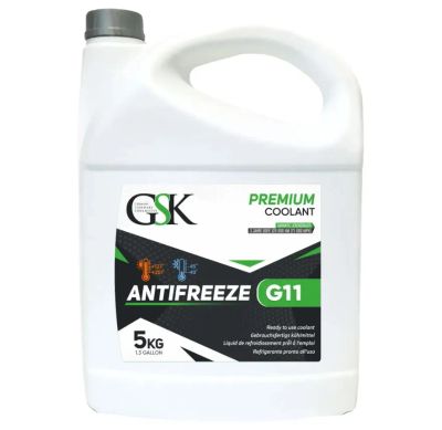 Лот: 21339820. Фото: 1. Антифриз GSK G11 зеленый 5кг. Масла, жидкости