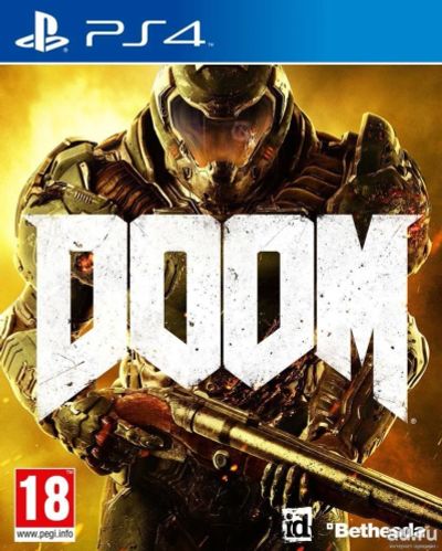 Лот: 8730085. Фото: 1. DOOM ИГРА PS4 Диск. Игры для консолей