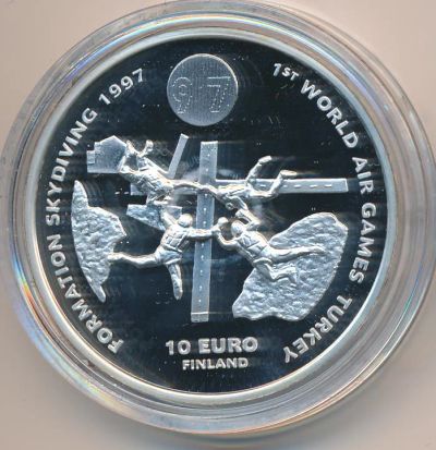 Лот: 11095830. Фото: 1. Финляндия 10 евро 1997 Первые... Европа