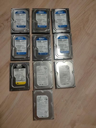 Лот: 24785827. Фото: 1. HDD 3.5 250gb - 10шт. Жёсткие диски (HDD)